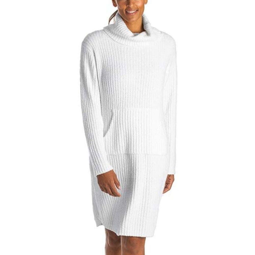 Softies Women’s Ultra Soft Marshmallow Slouch Turtleneck Lounger – Ivory, XS